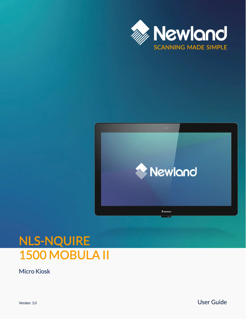 Página nº 1 - Manual de usuario Newland NQuire 1500 Mobula II