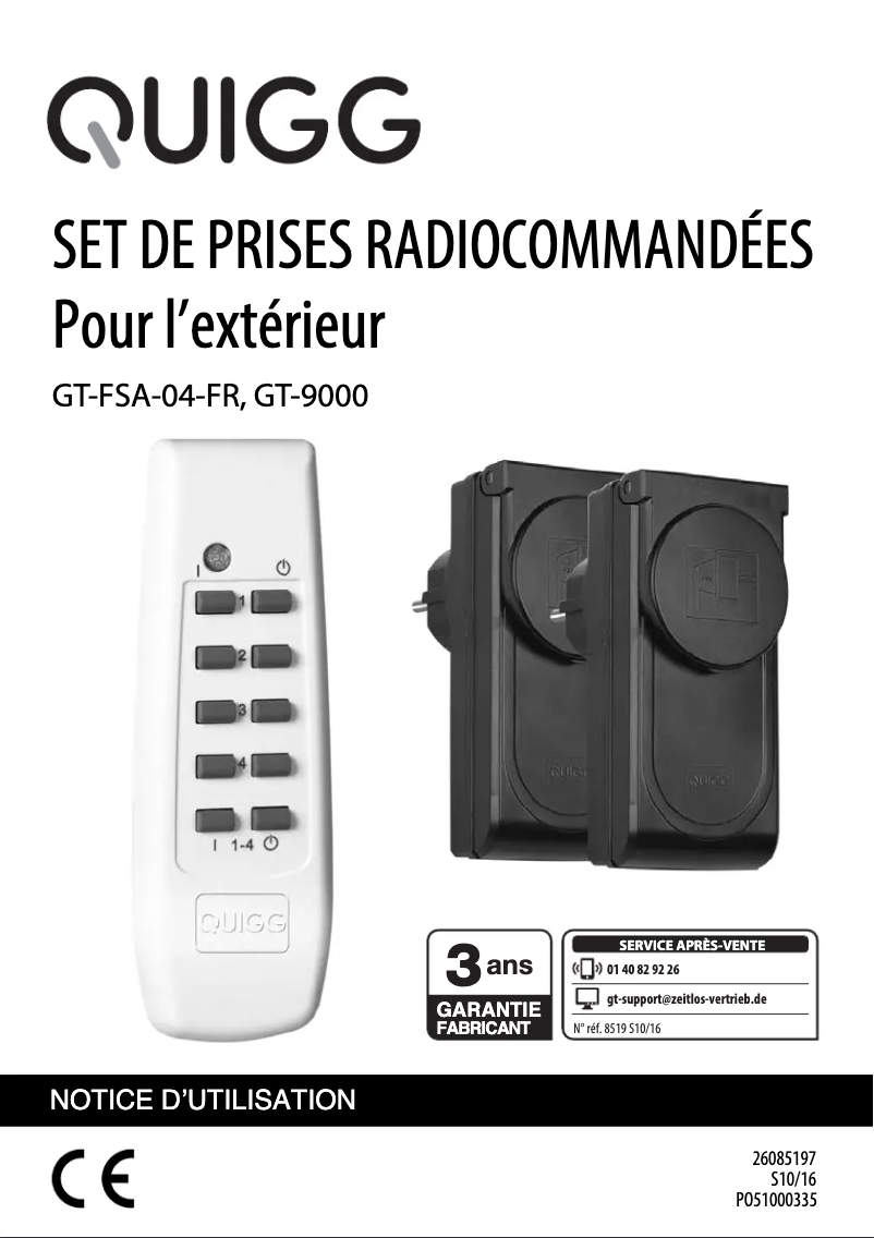 Imagen de la primera página del manual del dispositivo GT-FSA-04