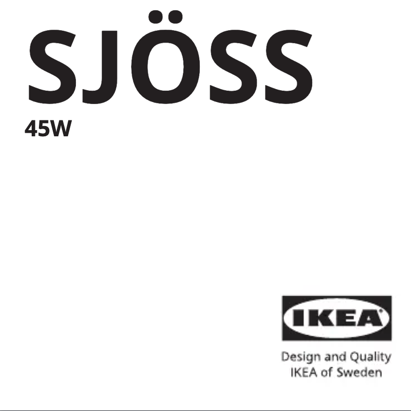 Página 1 del manual Manual de usuario Ikea SJÖSS 105.744.70