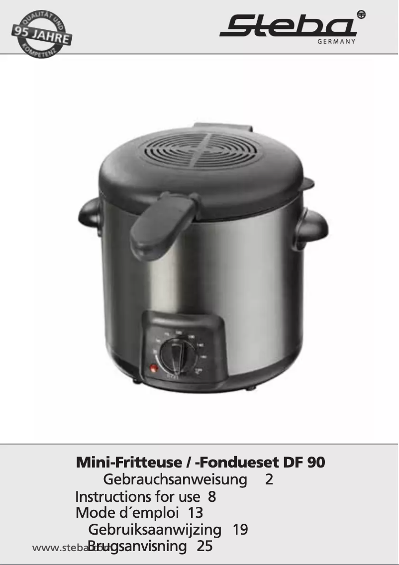 Página 1 del manual Manual de usuario Steba DF 90