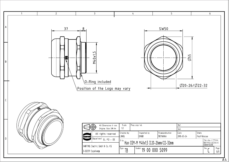 Página nº 1 - Manual de usuario Harting 19 00 000 5099
