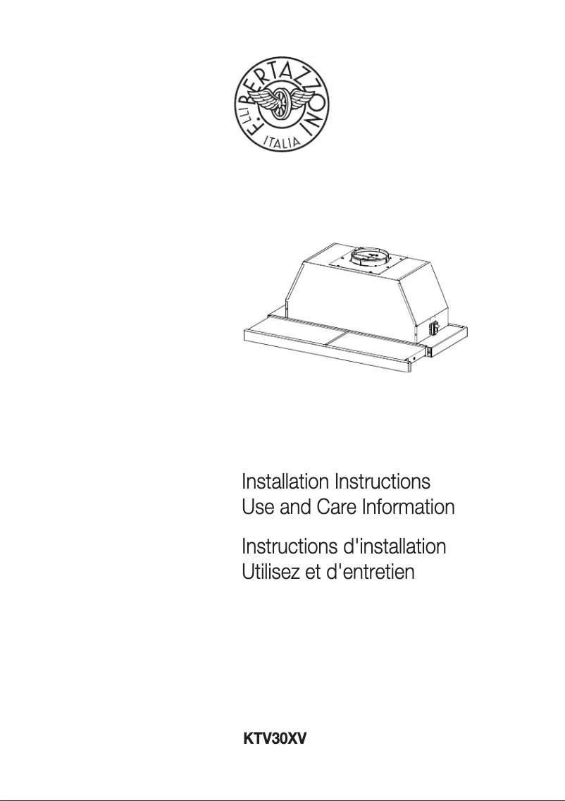 Imagen de la primera página del manual del dispositivo KTV30XV