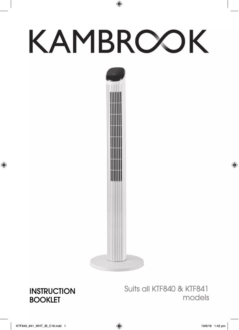 Página nº 1 - Manual de usuario Kambrook KTF840