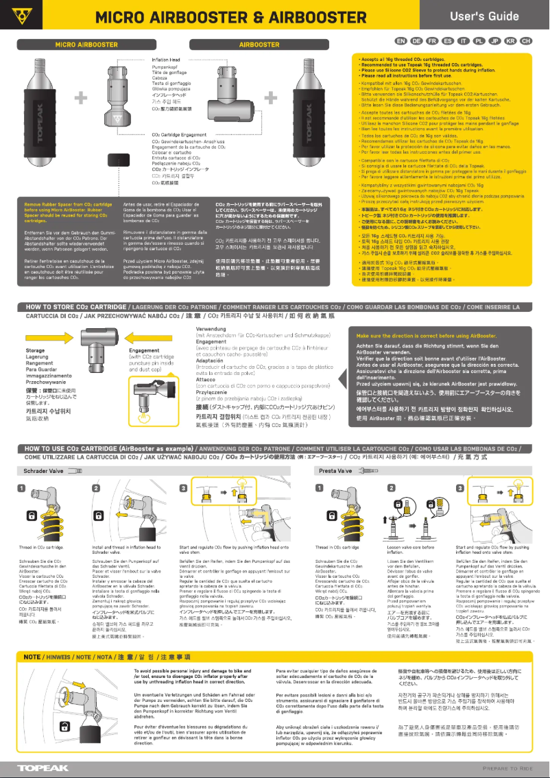 Imagen de la primera página del manual del dispositivo AirBooster 16G