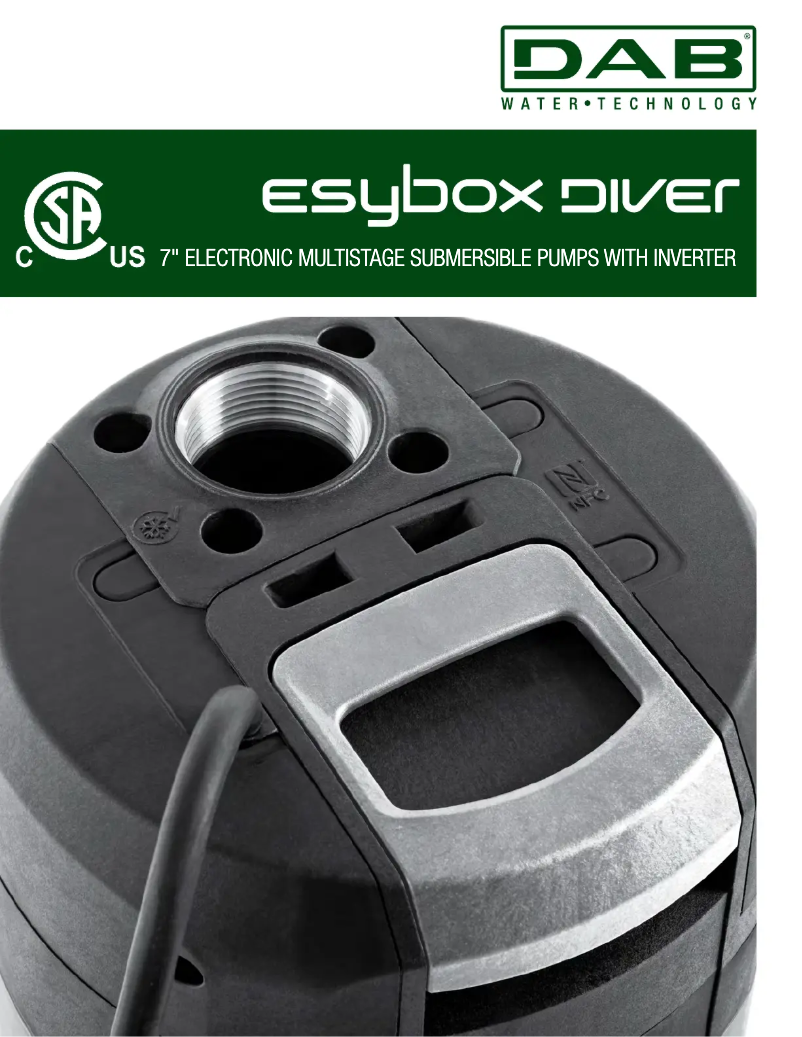 Imagen de la primera página del manual del dispositivo EsyBox Diver