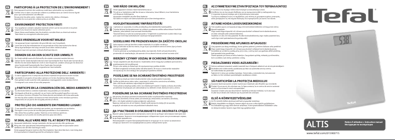 Página nº 1 - Manual de usuario Tefal Altis PP2100V0