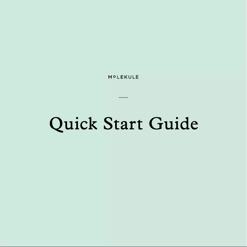 Página 1 del manual Manual de usuario Molekule Air