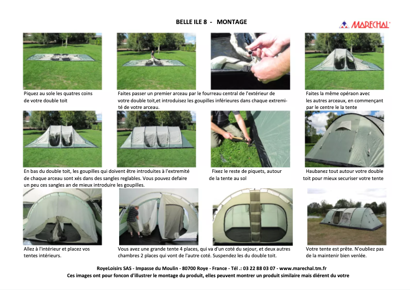 Imagen de la primera página del manual del dispositivo Belle Ile 8