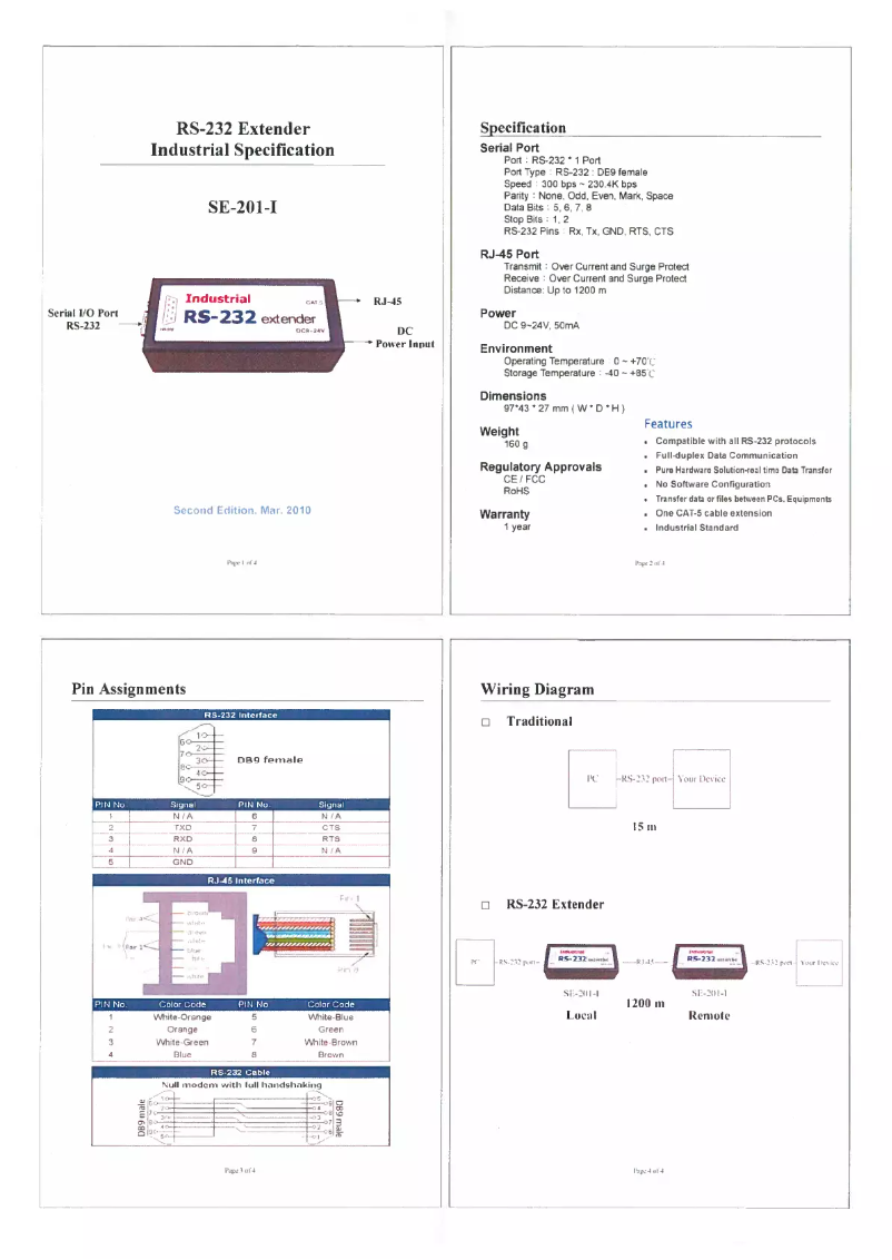 Imagen de la primera página del manual del dispositivo EX-47950