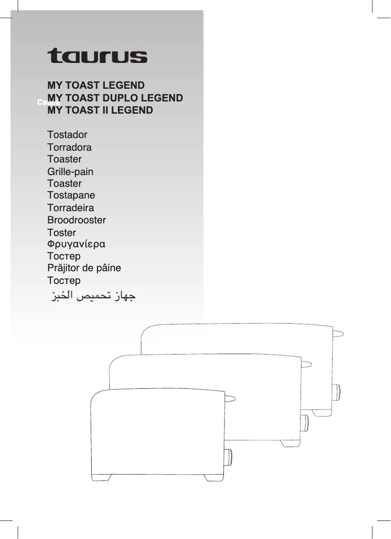 Página nº 1 - Manual de usuario Taurus MyToast II Legend
