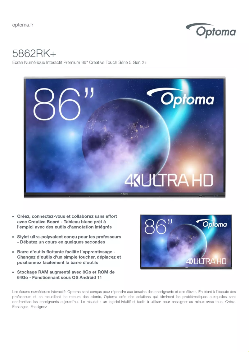 Imagen de la primera página del manual del dispositivo 5862RK+