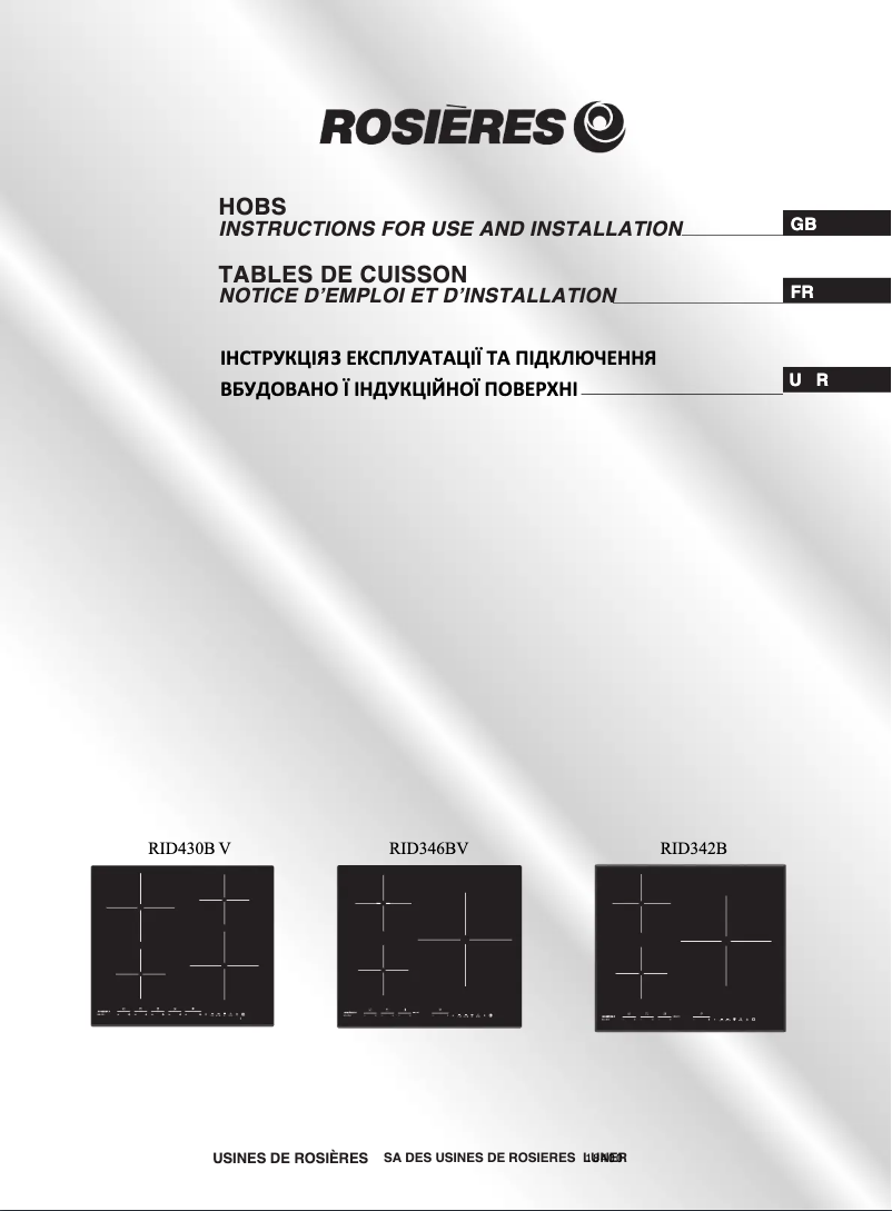 Imagen de la primera página del manual del dispositivo RID 430 BV