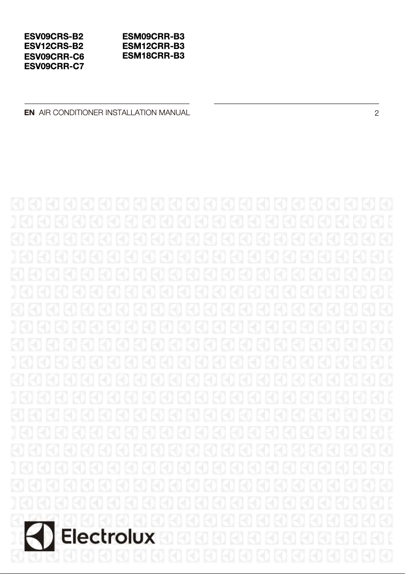 Página 1 del manual Guía de instalación Electrolux ESM18CRR-B3
