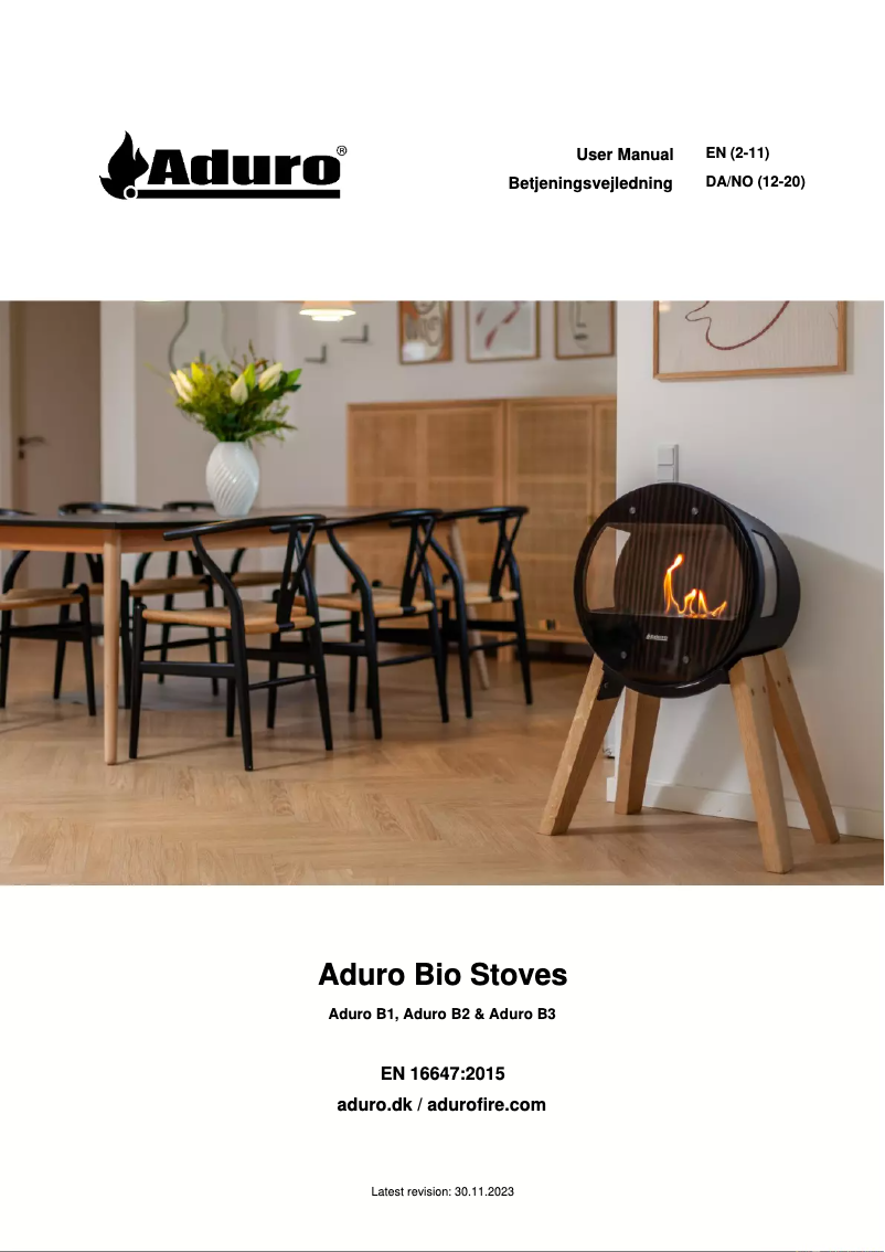 Página 1 del manual Manual de usuario Aduro B3