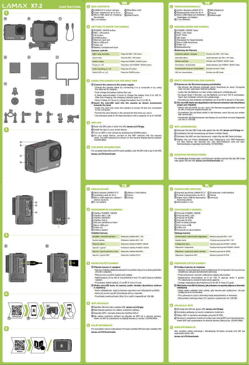 Imagen de la primera página del manual del dispositivo X5.2