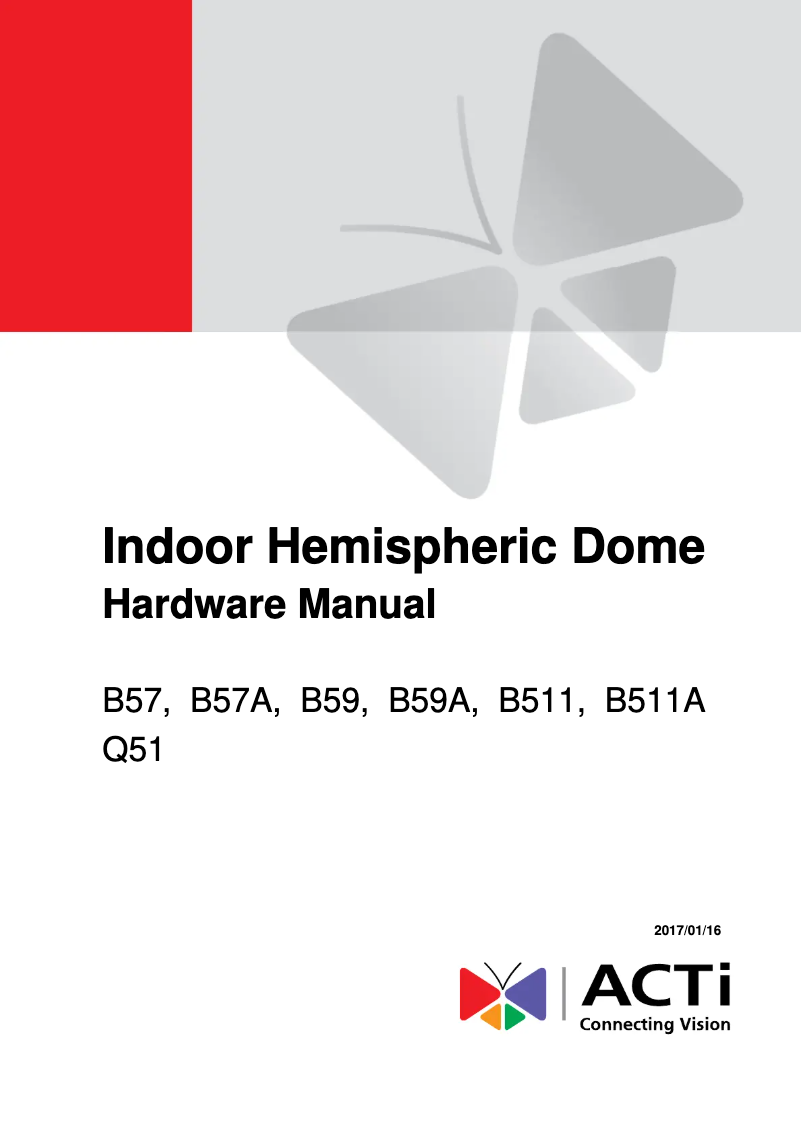 Página 1 del manual Manual de usuario ACTi B59