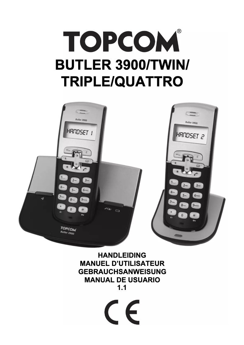 Página 1 del manual Manual de usuario Topcom Butler 3900