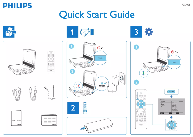 Imagen de la primera página del manual del dispositivo PD7025