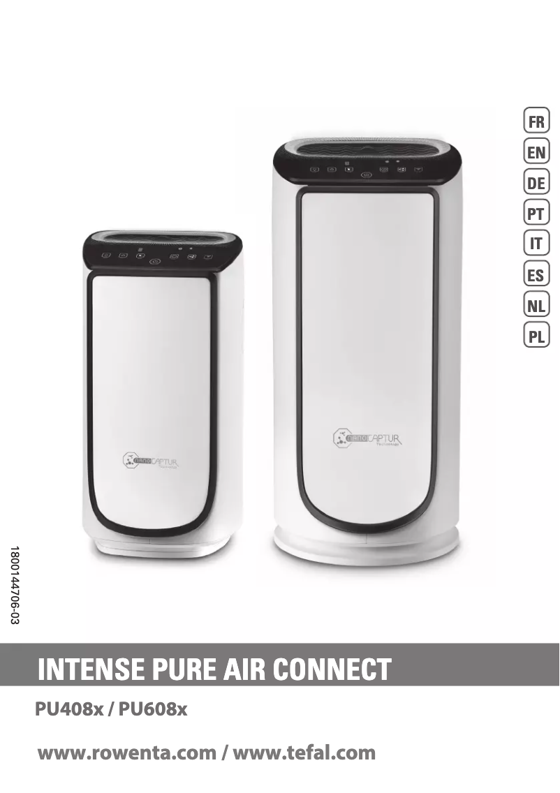 Página 1 del manual Manual de usuario Rowenta Intense Pure Air Connect PU6080