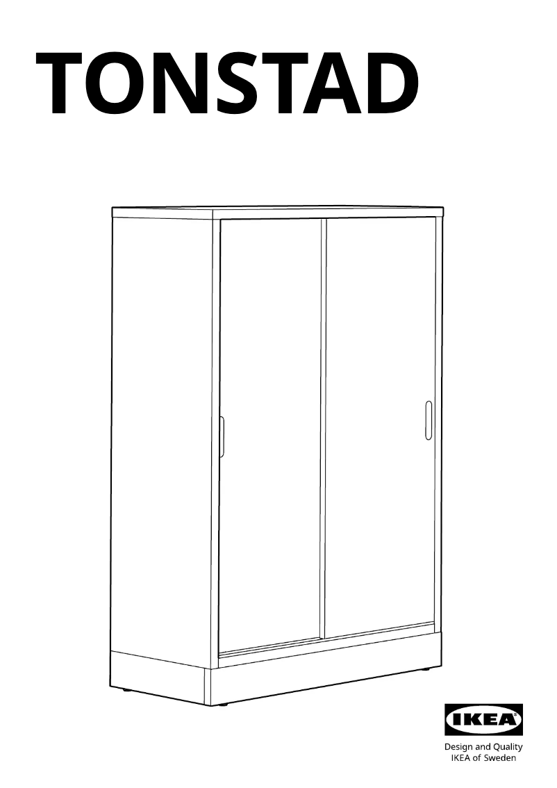 Página 1 del manual Manual de usuario Ikea TONSTAD 304.892.30