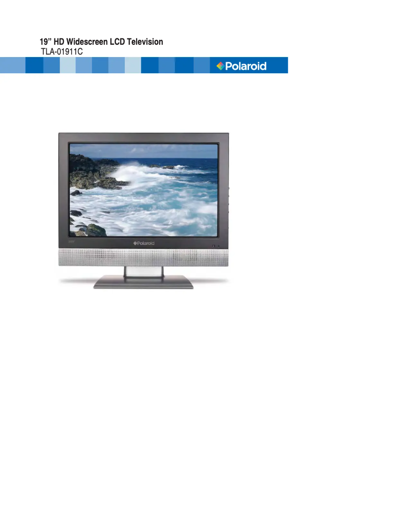 Página 1 del manual Manual de usuario Polaroid TLA-01911C