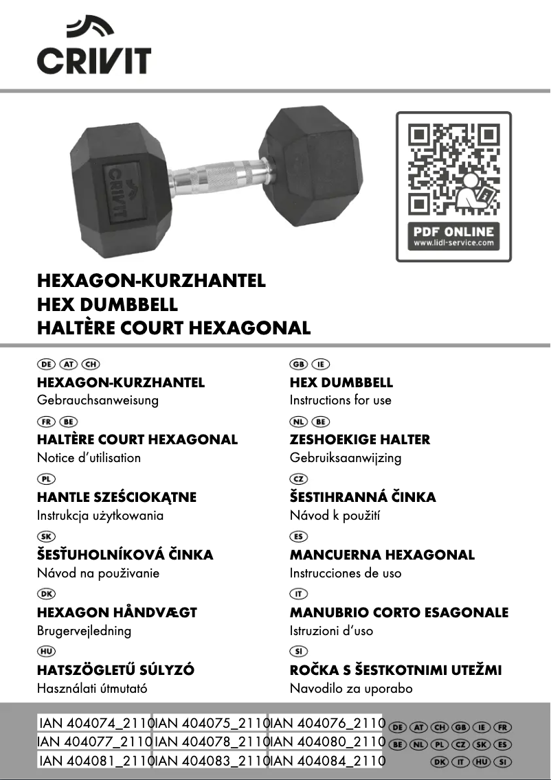 Imagen de la primera página del manual del dispositivo IAN 404084