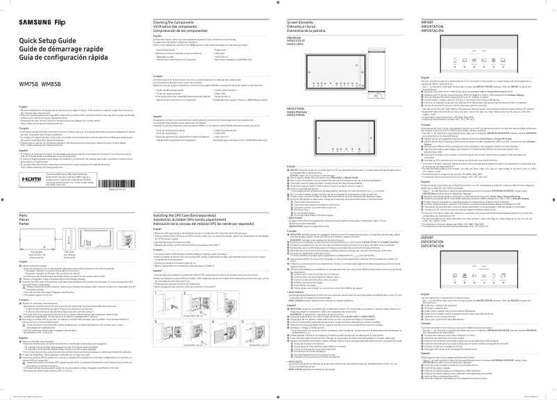 Página 1 del manual Manual de usuario Samsung WM75B