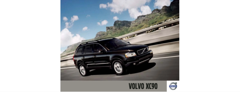 Imagen de la primera página del manual del dispositivo XC90 (2010)