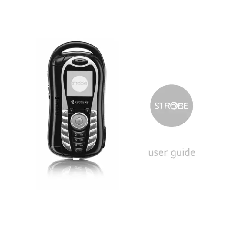 Página 1 del manual Manual de usuario Kyocera Strobe