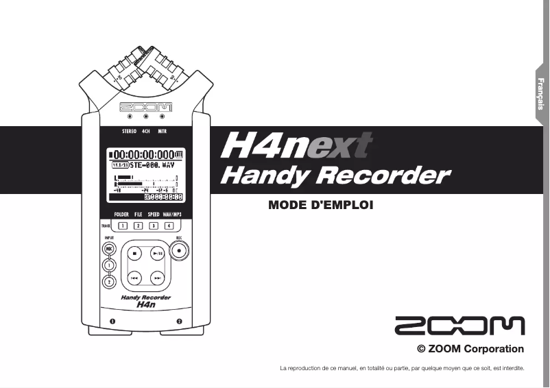 Página 1 del manual Manual de usuario Zoom H4NSP