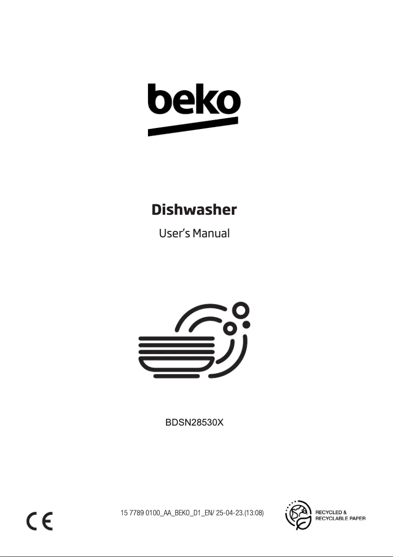 Página 1 del manual Etiqueta energética Beko BDSN28530X