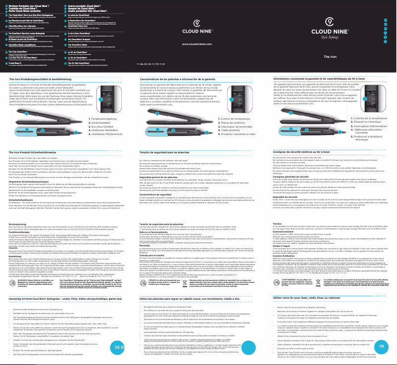 Página nº 1 - Manual de usuario Cloud Nine Wide Iron
