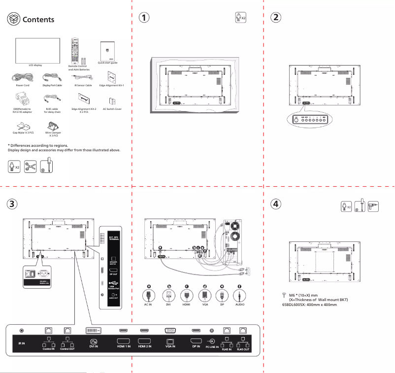 Imagen de la primera página del manual del dispositivo 65BDL6005X