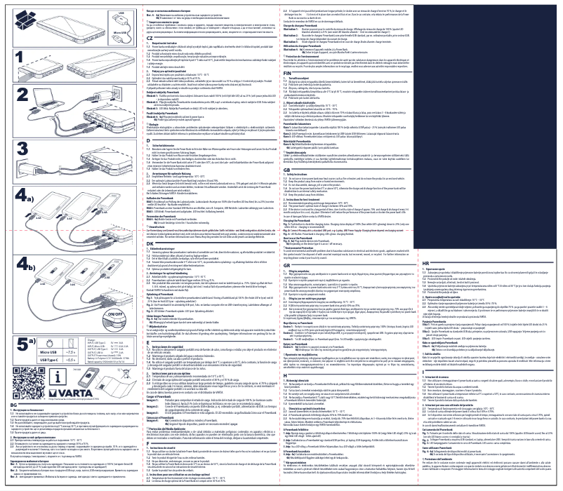 Imagen de la primera página del manual del dispositivo Power Bank Energy 10000