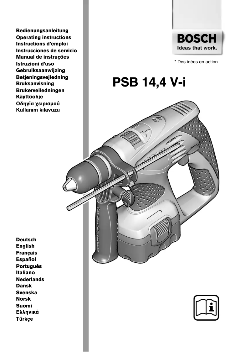 Imagen de la primera página del manual del dispositivo PSB 14,4 V-i