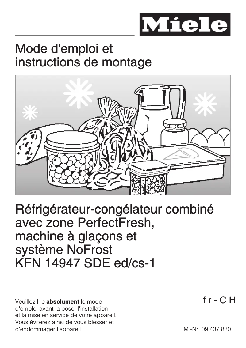 Página 1 del manual Manual de usuario Miele KFN 14947 SDE ed/cs-1