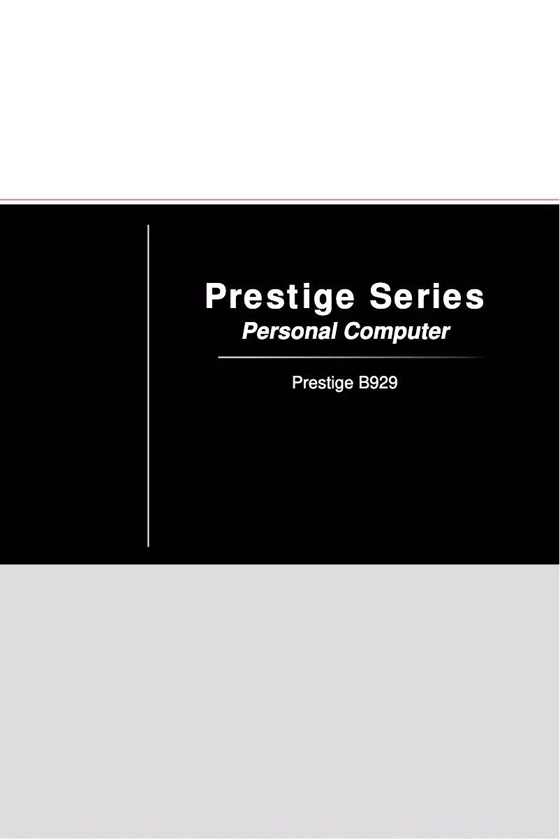 Imagen de la primera página del manual del dispositivo Prestige P100