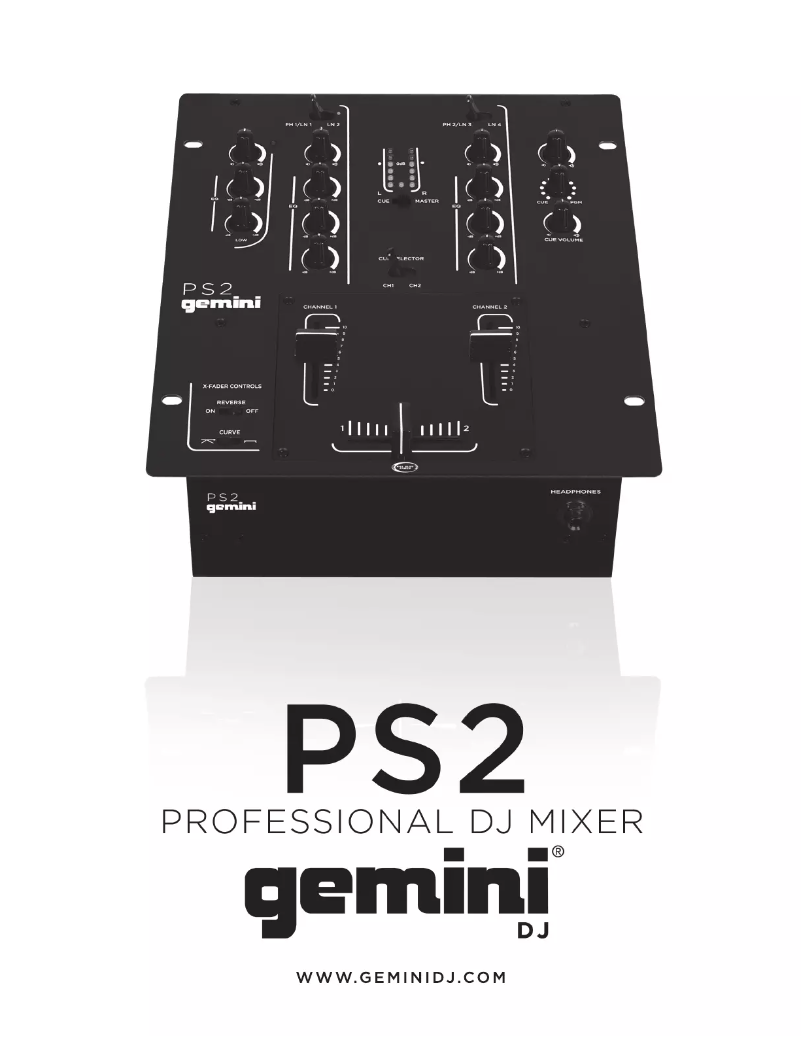 Página nº 1 - Manual de usuario Gemini PS2