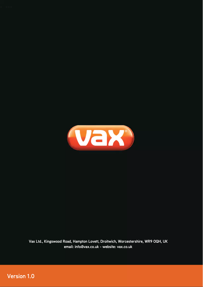 Página nº 1 - Manual de usuario Vax S87-T1