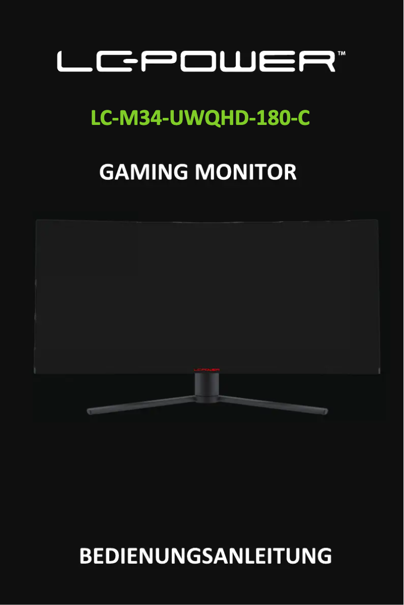 Imagen de la primera página del manual del dispositivo LC-M34-UWQHD-180-C