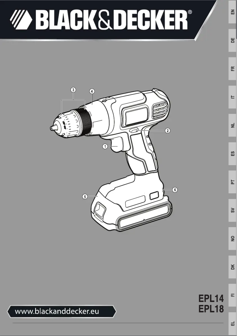 Página nº 1 - Manual de usuario Black & Decker EPL18