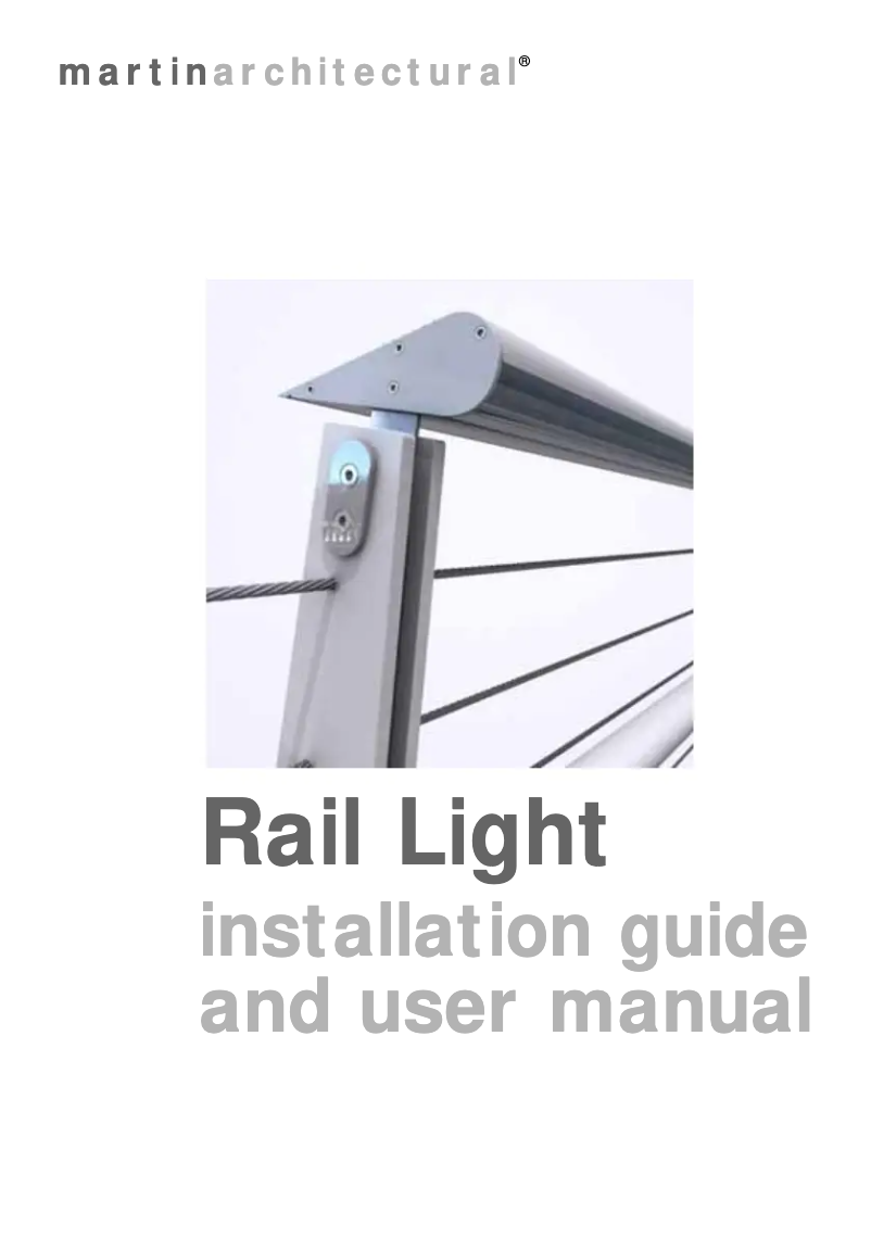 Página 1 del manual Manual de usuario Martin Rail Light