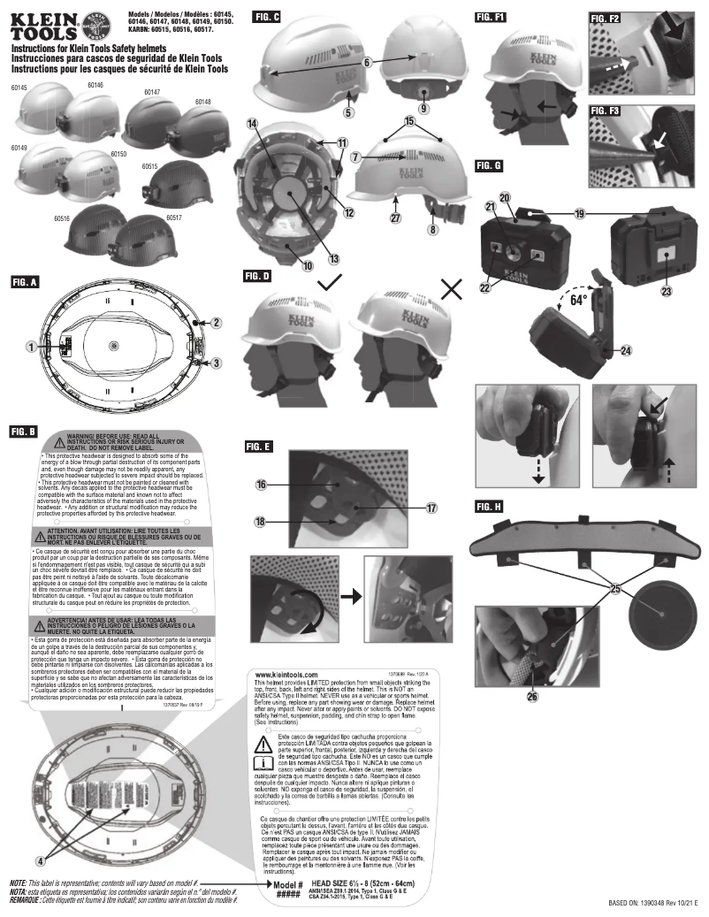 Página 1 del manual Manual de usuario Klein Tools 60517