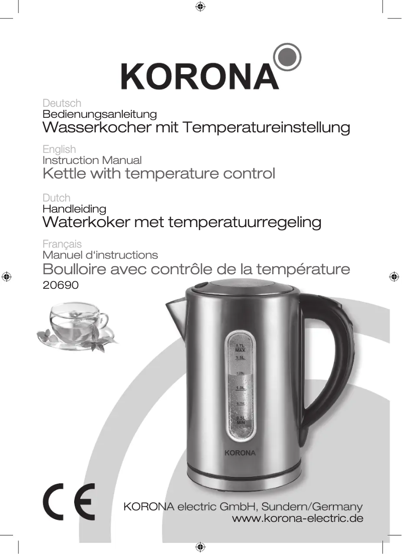 Página 1 del manual Manual de usuario Korona 20690