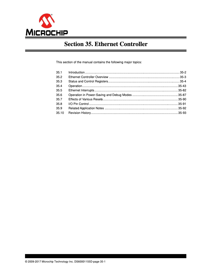 Imagen de la primera página del manual del dispositivo PIC32MX664F064L