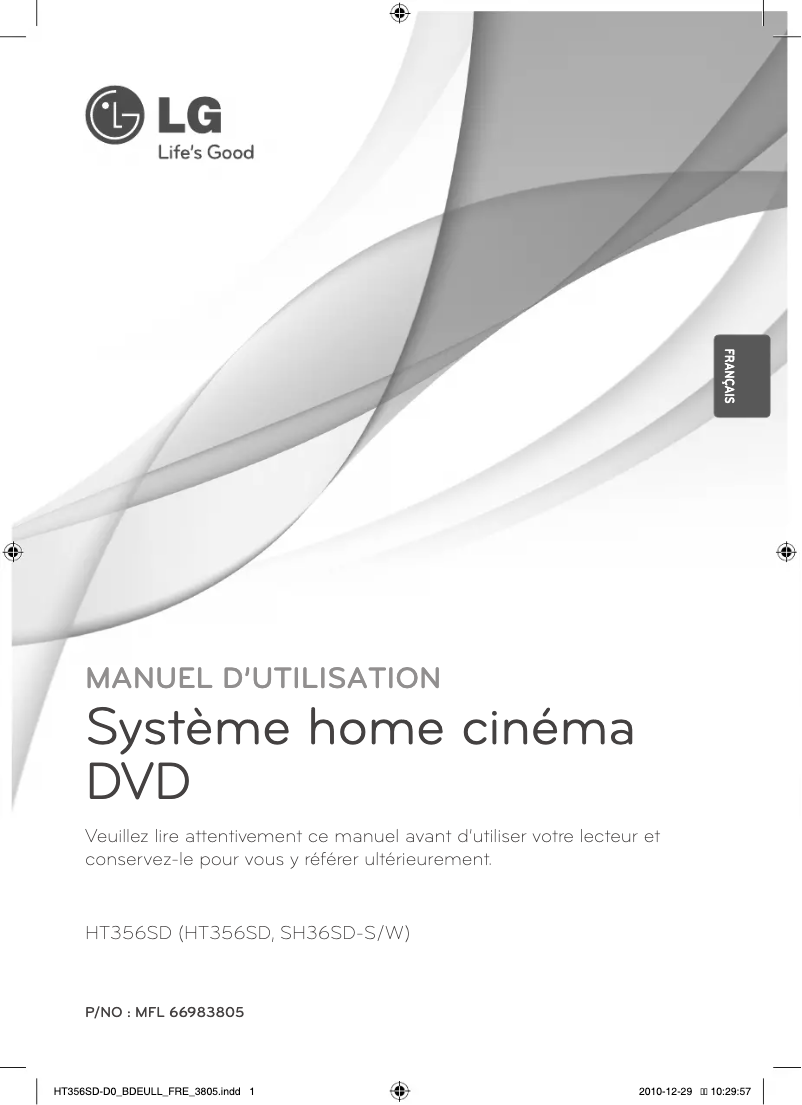 Imagen de la primera página del manual del dispositivo HT356SD