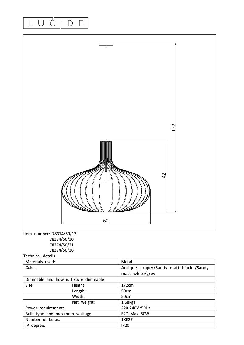Imagen de la primera página del manual del dispositivo Manuela 78374/50/36