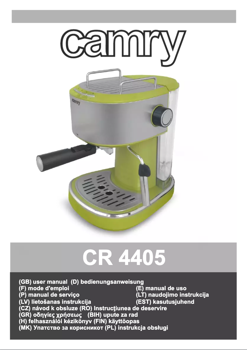 Página nº 1 - Manual de usuario Camry CR 4405G