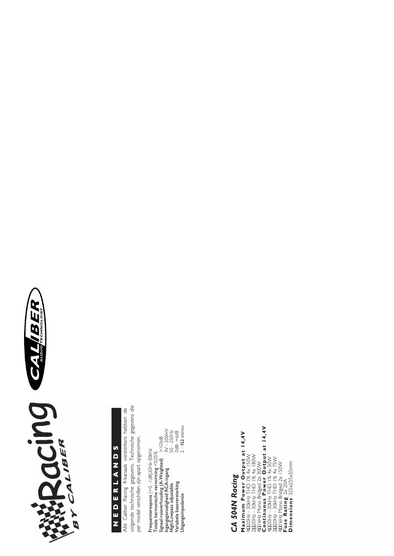 Imagen de la primera página del manual del dispositivo CA 504 N