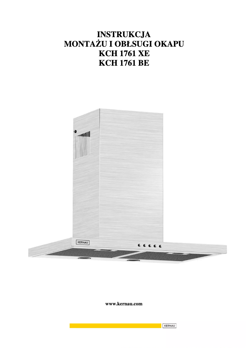 Página 1 del manual Manual de usuario Kernau KCH 1761 B E